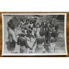 ABORIGENES INDIOS DEL CHACO BAILANDO ANTIGUA TARJETA POSTAL INDIGENAS